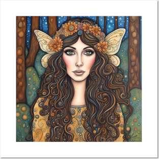 Cher as a fairy in the woods Posters and Art